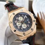 Copy Audemars Piguet Royal Oak Offshore Gold Case 42mm Black Chronograph Dial