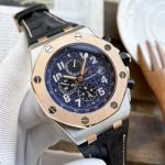 Copy Audemars Piguet Royal Oak Offshore 2-Tone 42mm Black Chronograph Dial