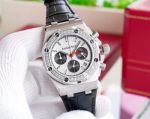 Copy Audemars Piguet Royal Oak Offshore 37mm SS Chronograph Leather Strap