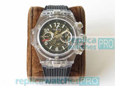 Swiss 7750 Hublot Big Bang Unico Sapphire Transparent Watch