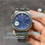 Luxury clone APS Factory Audemars Piguet Royal Oak Blue Face Swiss 4302 Automatic Watch
